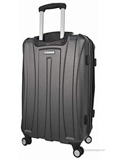 Mia Toro Italy Tasca Fusion Hardside Spinner Luggage 2pc Set  Black One Size