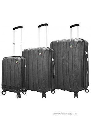 Mia Toro Italy Tasca Fusion Hardside Spinner Luggage 3pc Set  Black One Size