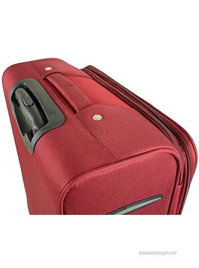 Mia Toro Italy Tordino Softside Spinner Luggage 3pc Set,black One Size