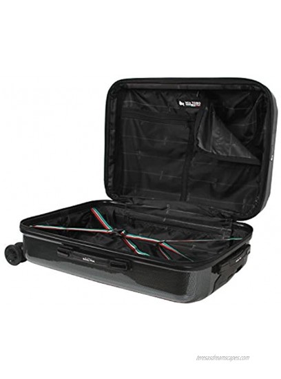 Mia Toro Mia Tor Italy Fonte Hardside Spinner Luggage 3pc Set Blue One Size