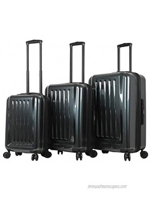 Mia Toro Mia Tor Italy Fonte Hardside Spinner Luggage 3pc Set Blue One Size