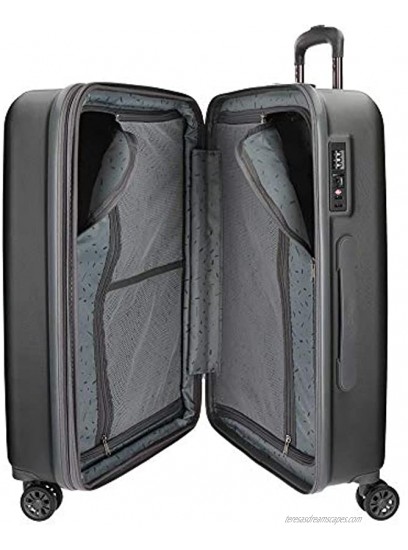 MOVOM Expandable Set of 2 suitcases Anthracite 70 centimeters