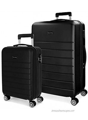 ROLL ROAD Set of 2 suitcases Black 66 centimeters