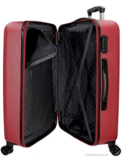 ROLL ROAD Women Luggage Set Red Rojo LargeSize Label:X-Large