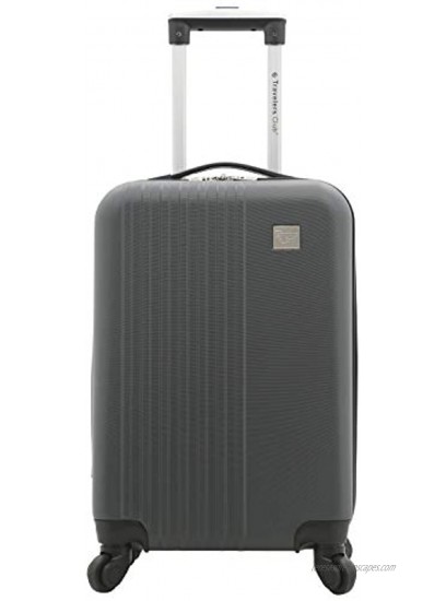 Travelers Club Cosmo Hardside Spinner Luggage Charcoal Grey 2-Piece Set 20 28