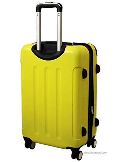 World Traveler Aria 3-Piece Hardside Spinner Luggage Set-Yellow One Size