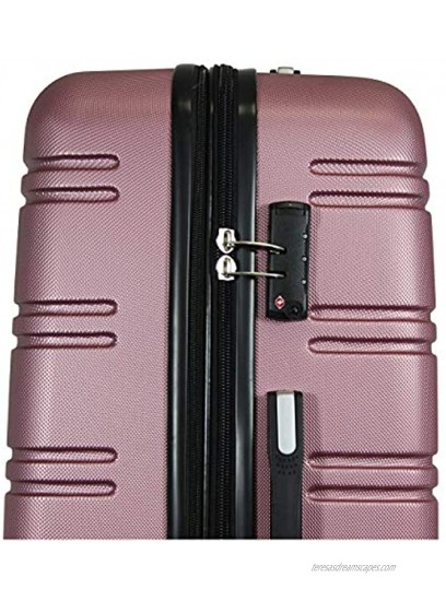 World Traveler Bristol Ii Hardside 2-Piece Spinner Luggage Set-Rose Gold One Size