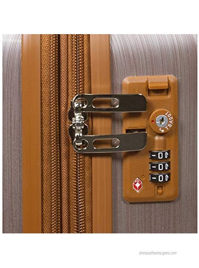 World Traveler Classique Lightweight Spinner 2-Piece Carry-On Luggage Set Rose Gold One Size