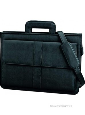 Alassio 41024 AVERSA briefcase with retractable handles imitation leather black