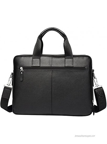 Bison Denim Mens Genuine Leather Briefcase Hand Bags Satchel
