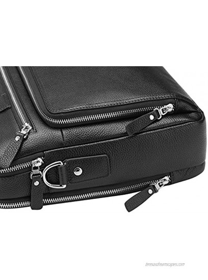 Bison Denim Mens Genuine Leather Briefcase Hand Bags Satchel