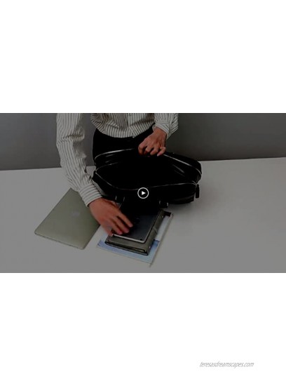 BOSTANTE Mens Leather Messenger Shoulder Bag 15.6 Inch Laptop Bag Large Briefcase Business Office Work Handbags with Zipper Compartments Black