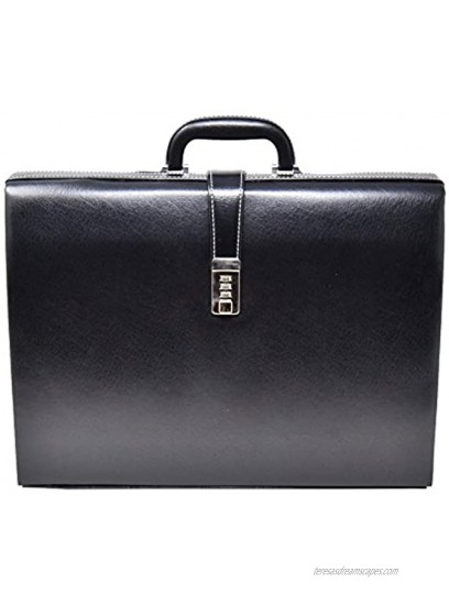 Executive Classic Attache Briefcase Organiser Bag Combination lock HOL9196 Black