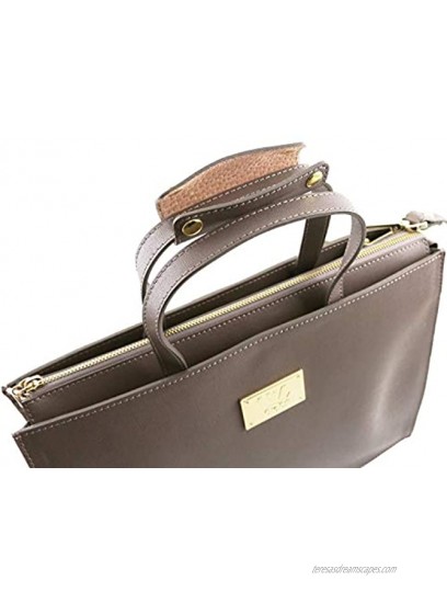 Tuscany Leather Palermo Saffiano Leather Briefcase 3 compartments for Women