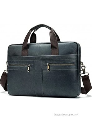 WESTAL A4 Men's Gray Genuine Leather Briefcase Bag