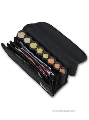 Effectivo 10575 Wallet with Coin Dispenser and Belt Black