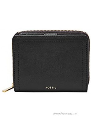 Fossil Women's Logan Leather RFID-Blocking Mini Multifunction Bifold Wallet