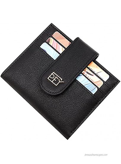 GEEAD Small Wallets for Women Slim Bifold Credit Card Holder Minimalist Zipper Coin Pocket