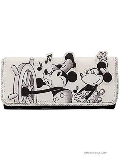 Loungefly Disney Mickey Mouse Steamboat Willie Music Cruise Flap Wallet