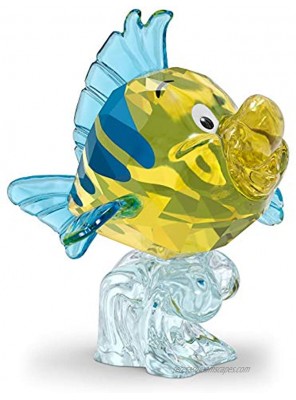 Swarovski The Little Mermaid Flounder Yellow Blue One Size