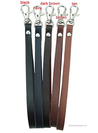 2 pieces Leather Purse Wrist Strap for Wallet Clutch Wristlet Purse Keys Keychain Pouch