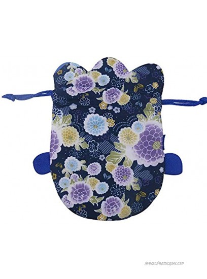 BARbee Japanese Chirimen & Kimono Print Goldfish Drawstring Pouch Coin Purse Cosmetic Jewelry Key Bag