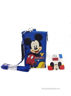 Disney Lanyard & ID Holders with Coin Purse Blue Mickey