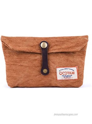 Gootium Small Travel Pouch Vintage Envelope Style Coin Purse Makeup Hand Bag Accessory Organizer Tools Holder