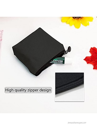 JANEMO Small Coin Purse 3.74.5 Inch Portable Canvas Purse Zipper Change Purse Use for Putting Cosmetics Change Necklaces Small Items Violet