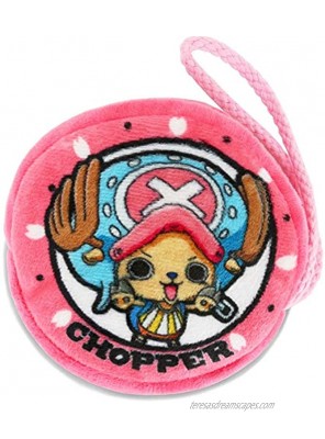 Roffatide Anime One Piece Tony Tony Chopper Coin Purses Plush Mini Zipper Coin Purse Cartoon Change Holder Pink Coin Bag