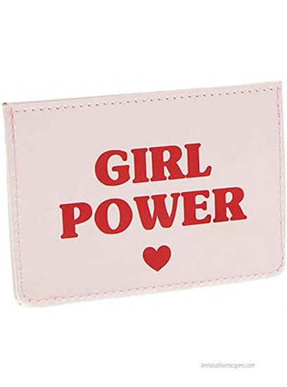 Card Holders for Women Girl Power 4.25 x 2.8 in 3 Pack