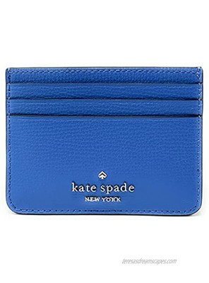 Kate Spade Darcy Small Slim Card Holder Case Wallet Deep Cornflower Blue