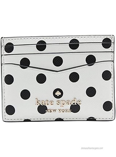 Kate Spade New York Staci Dot Dot Dot Small Slim Card Holder Cream Multi