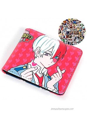 Kerr's Choice Cosplay Wallet M-y H-ero A-cademia Wallet with 50 Stickers Japan Anime Wallet