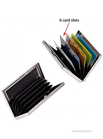 RFID Credit Card Holder Metal Wallets Credit Card Protector Business Card Holder for Women or Men