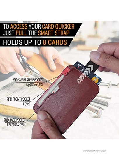 Slim Minimalist Front Pocket RFID Blocking Handcrafted Cards Holder Wallet