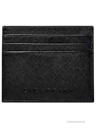 Slim Wallet Saffiano Genuine Leather Credit Card Holder Minimalist RFID Credit Card Case for Men and Women by Bigardini