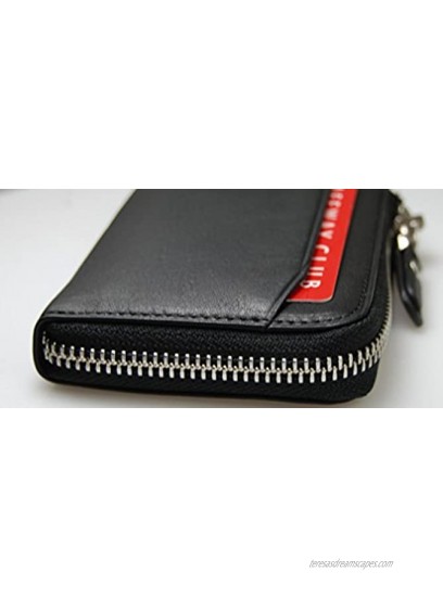 Castello Italian Soft Leather Zip up wallet w RFID