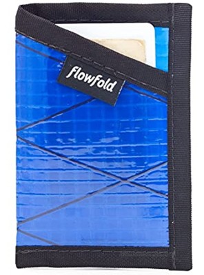 Flowfold Recycled Sailcloth Minimalist Card Holder Durable Slim Wallet Front Pocket Wallet Card Holder Wallet Made in USA
