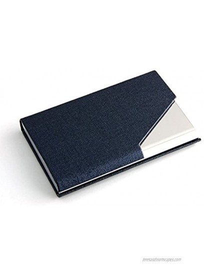 PartstockTM Business Name Card Holder Luxury PU Leather & Stainless Steel Multi Card Case,Business Name Card Holder Wallet Credit card ID Case Holder For Men & Women Keep Your Business Cards Clean Crisp & Ready To Impress with Magnetic Shut.Da