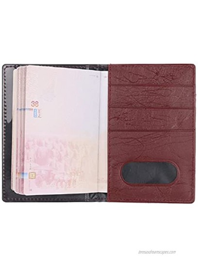 PU Leather Vaccine Card Case Protector with Transparent Clear Window CDC Vaccination Card Protector 4 X 3 Inches Immunization Record Vaccine Cards Holder
