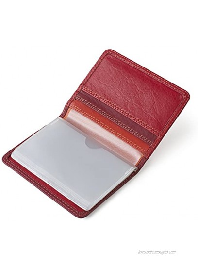 Visconti RB44 Cancum Multi-Color Soft Leather Card Holder for Credit Business and ID Cards
