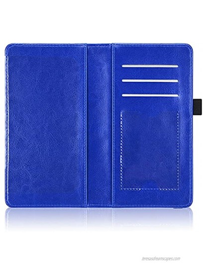 ACdream Checkbook Cover Leather RFID Blocking Check Book Wallet Protective Premium Business and Personal Duplicate Checks Holder with Credit Card Slot for Women Men