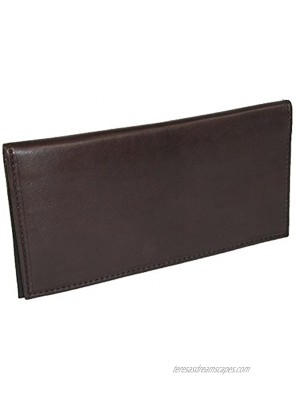 Paul & Taylor Unisex Leather Checkbook Cover Wallet