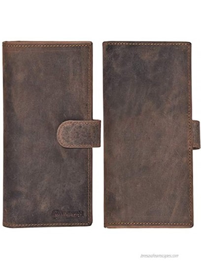 Valenchi-Leather RFID Checkbook cover for Men and Women-Duplicate Checks RFID Card Standard Register with pen inserts