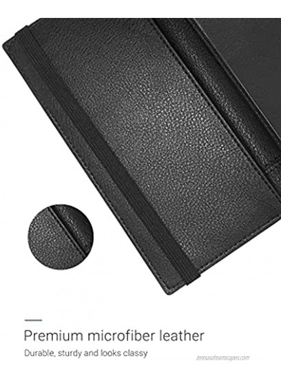 Zreal Checkbook Cover for Men & Women2021 New Version Premium Vegan Leather Checkbook Holder Slim Wallets for Top & Side Tear Duplicate Checks with RFID Blocking Matte Black
