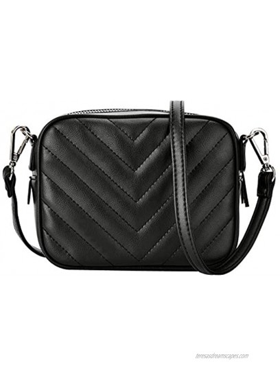 CARM AXKO Luxury Crossbody Shoulder Bag Quilted with Zipper for Women