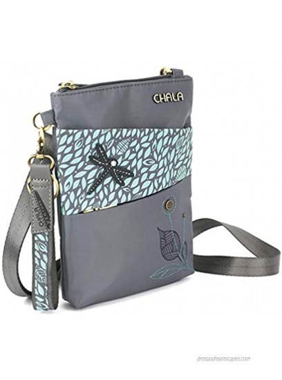 CHALA RFID Cell Phone Xbody Women Nylon Faux Leather Multicolor Handbag with Adjustable Strap Chala Venture Evolution