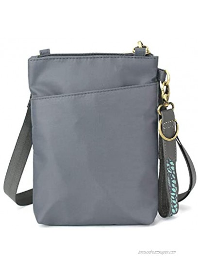 CHALA RFID Cell Phone Xbody Women Nylon Faux Leather Multicolor Handbag with Adjustable Strap Chala Venture Evolution