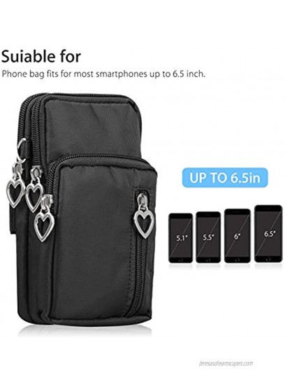 EEEKit Mini Cross-Body Cell Phone Bag Shoulder Strap Wallet Pouch Bag Purse for Most Smartphones up to 6.5 inch